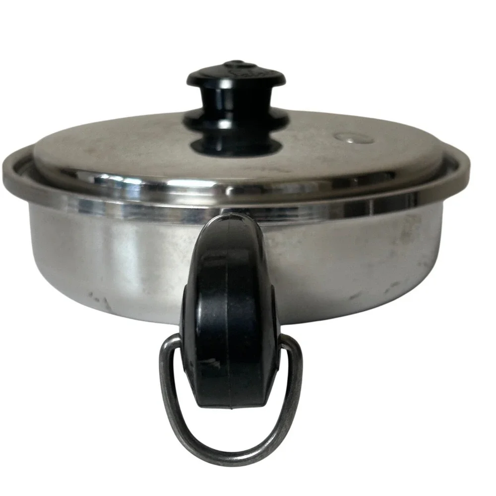 Saladmaster T304S Stainless Steel 9 Inch Skillet Sauté Pan Vapo-Lid Made in USA